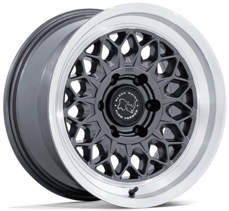 Black Rhino BR034 Graz Gloss Gunmetal w/ Machined Lip