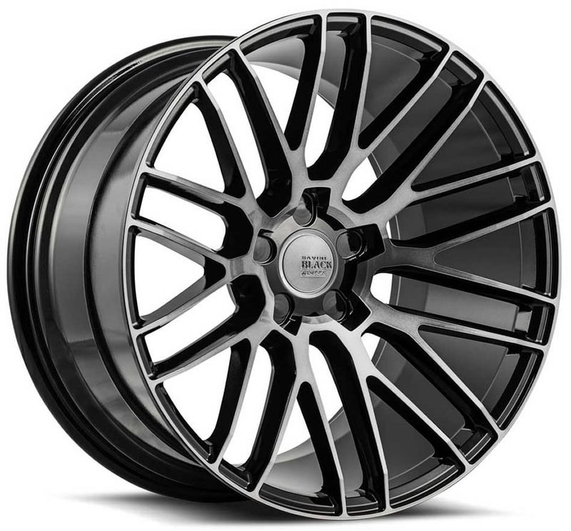 (huge savings) 20x10 savini black di forza bm13 gloss black w/ double dark tint face (concave) (custom)