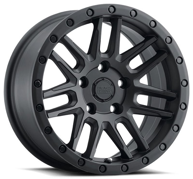(clearance - no returns) 20x9.5 black rhino arches matte black 5x112 0mm