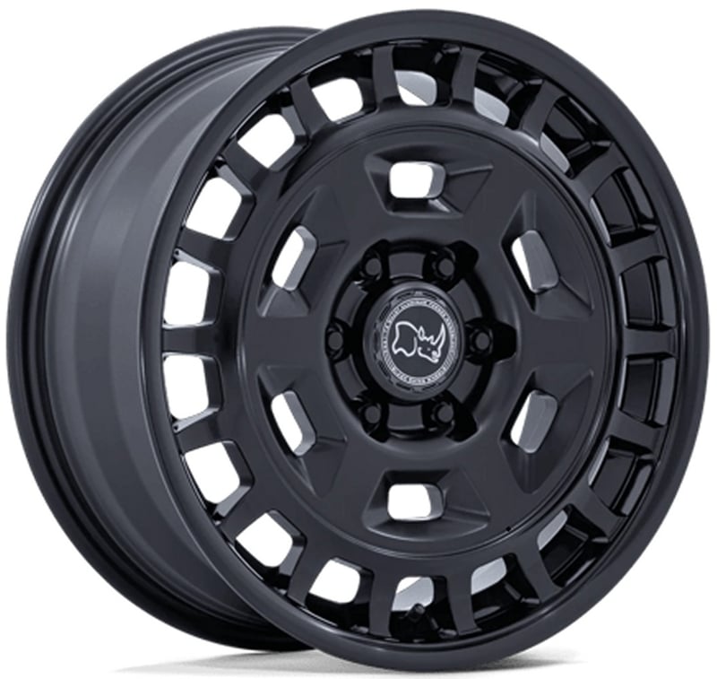 Black Rhino BR405 Rover Matte Black w/ Gloss Black Lip