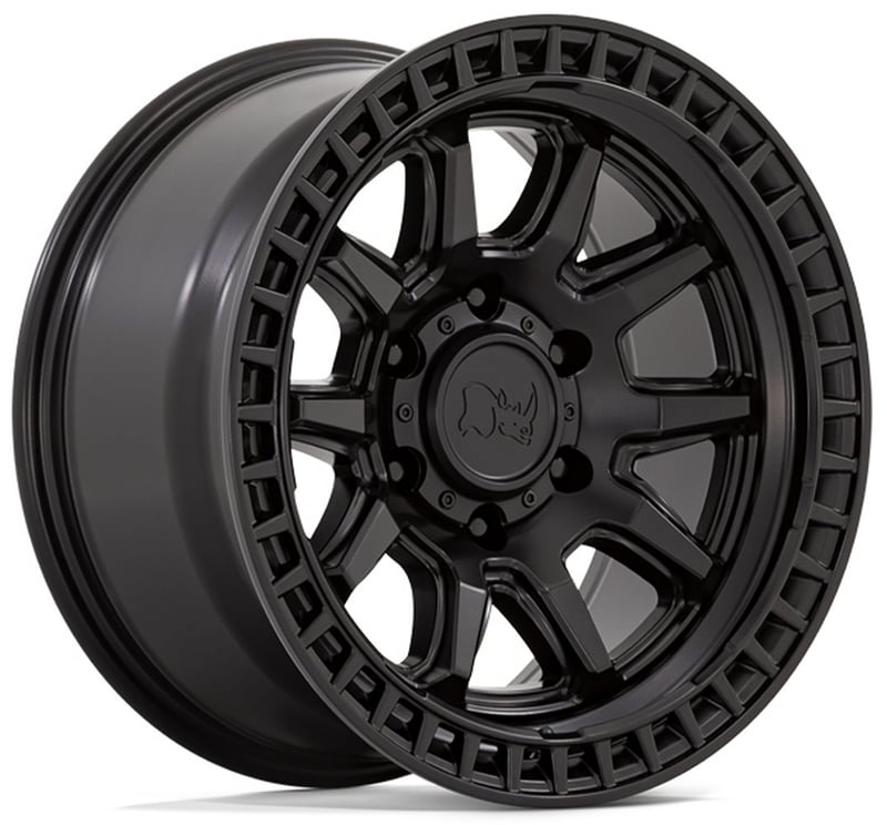 17x8.5 black rhino calico matte black 6x135 0mm