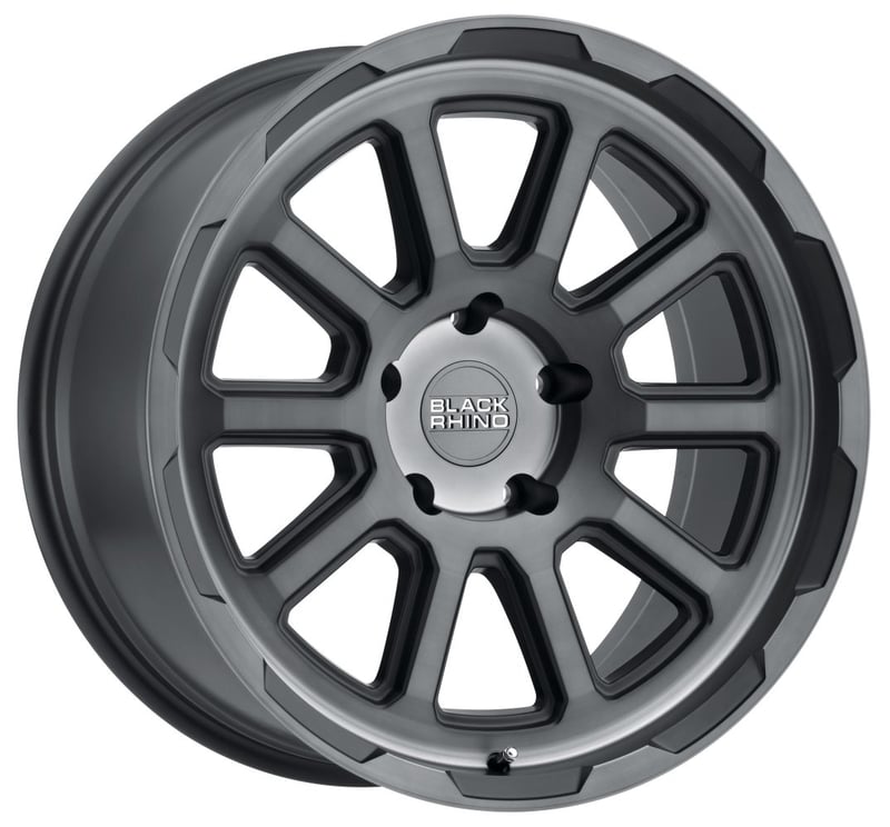 (clearance - no returns) 20x9.5 black rhino chase brushed gunmetal (rotary forged) 6x5.5/139.7 -18mm