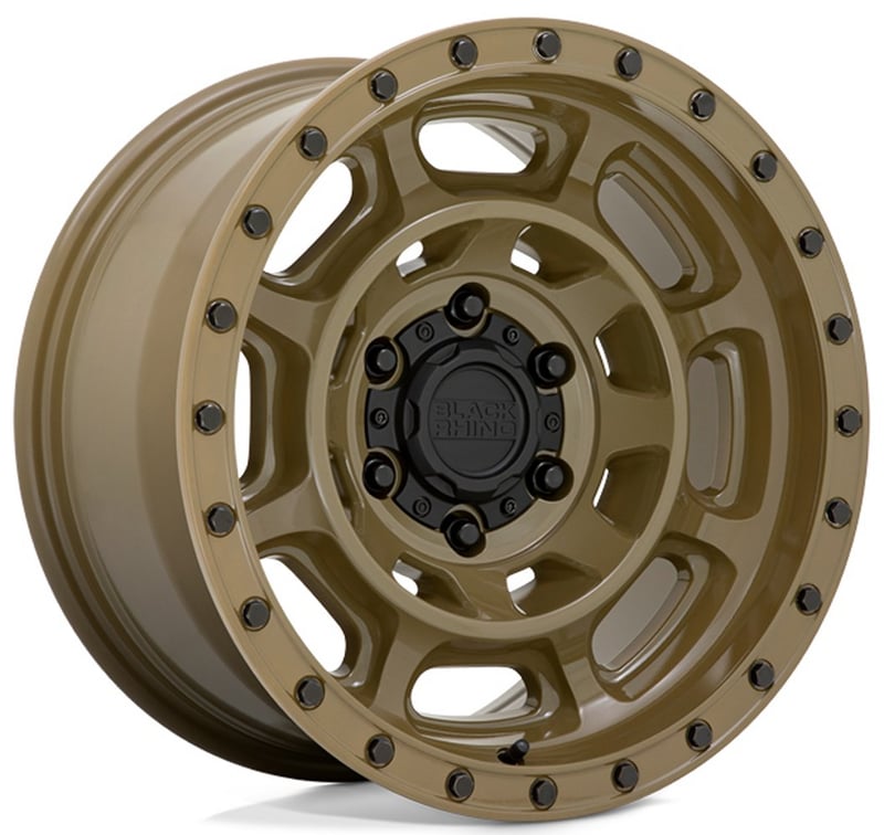 17x8.5 black rhino convoy gator green 6x5.5/139.7 -10mm