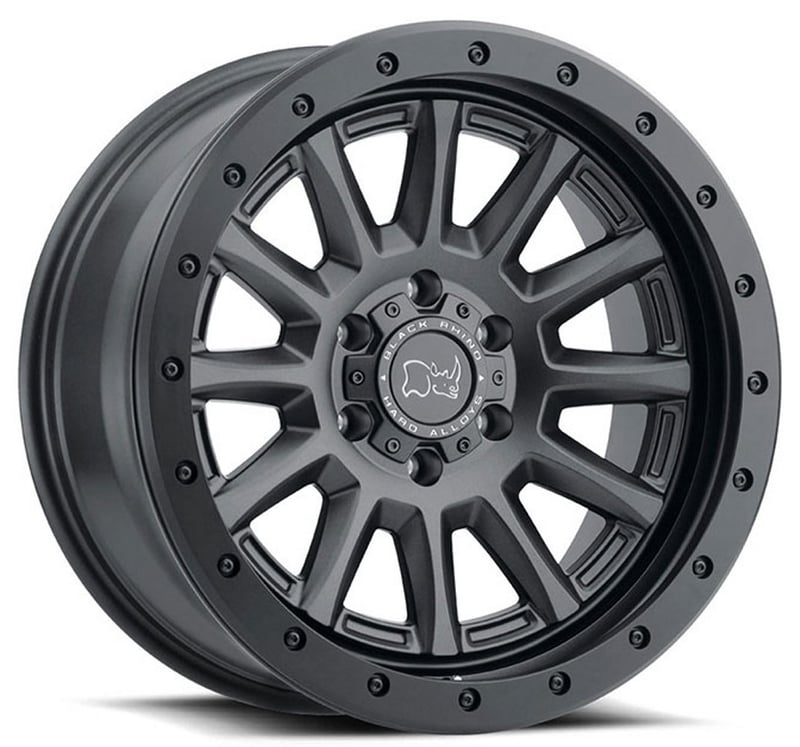 17x8.5 black rhino dugger gun black 6x5.5/139.7 -18mm