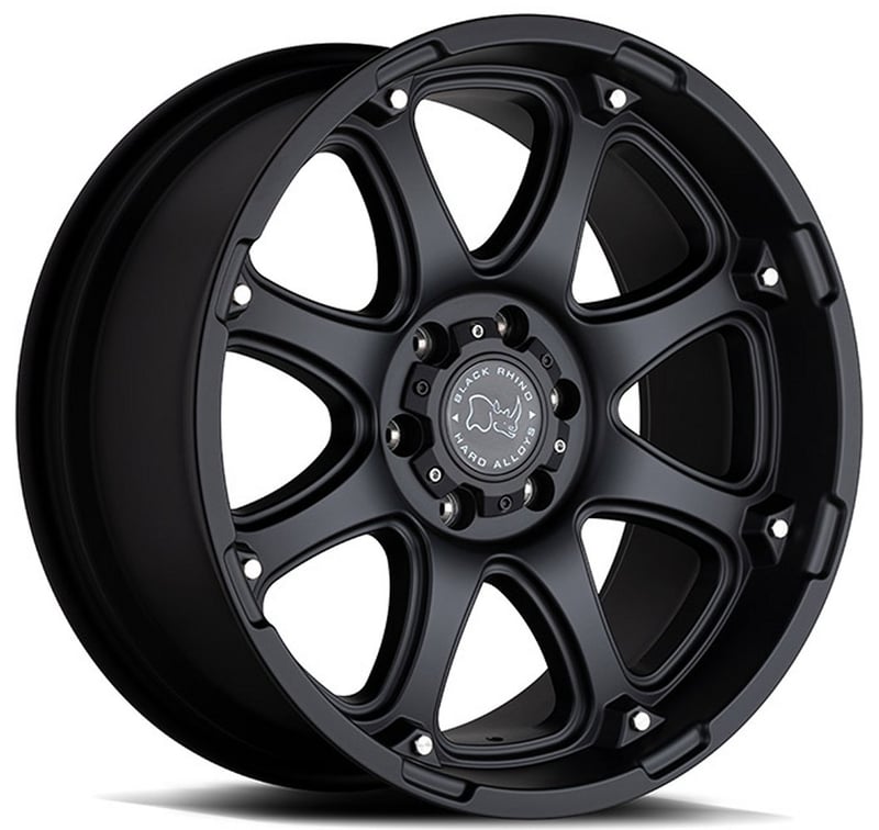 18x9 black rhino glamis matte black 8x170 -12mm