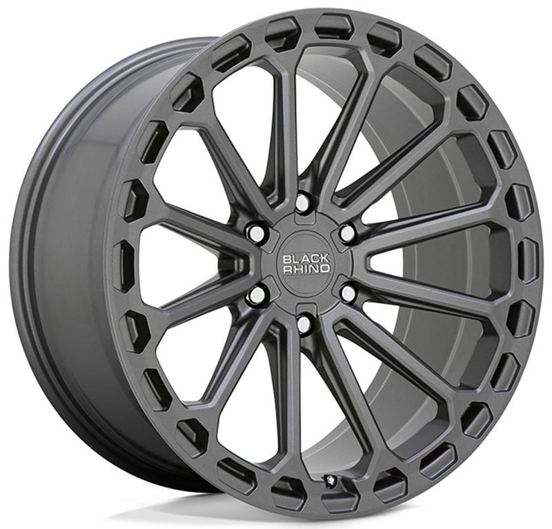 (clearance - no returns) 20x9.5 black rhino kaizen matte gunmetal (rotary forged) 6x5.5/139.7 -18mm