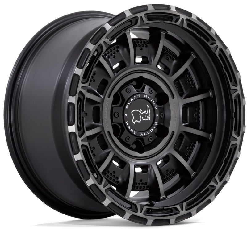 17x9 black rhino legion matte black w/ gray tint 6x135 0mm