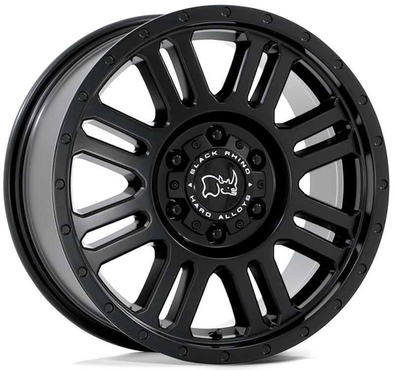 18x8 black rhino yellowstone matte black 6x130 48 mm