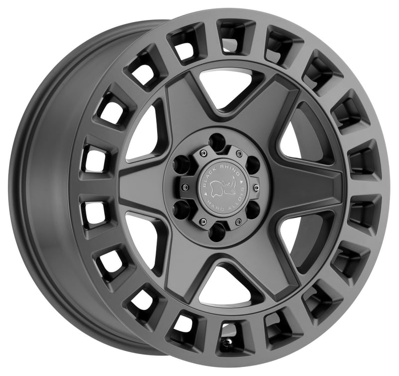 17x8 black rhino york matte gunmetal 6x130 52mm