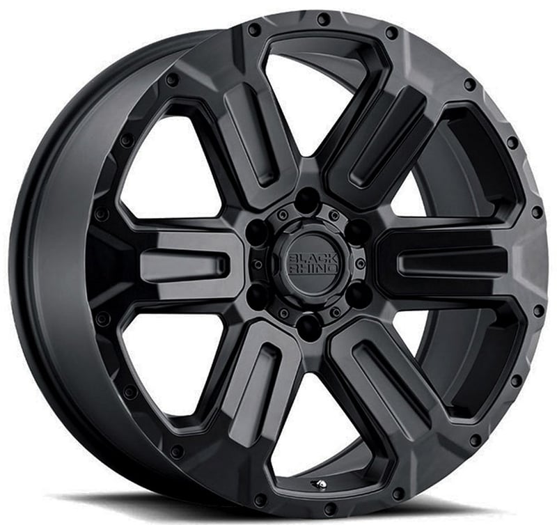 17x8.5 black rhino wanaka matt black 6x120 35mm