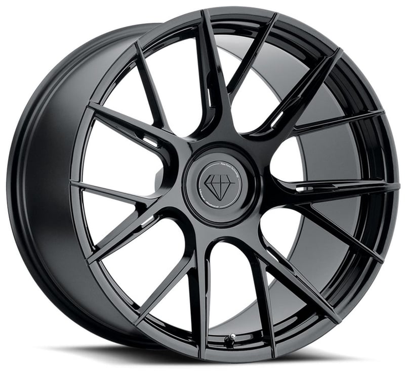 19x10 blaque diamond bd-f18 gloss black (flow forged) 5x112 42mm