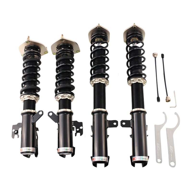 bc racing br series coilover 2007-2011 toyota camry / 2007-2012 es350 (with rear top mounts) c-17-br