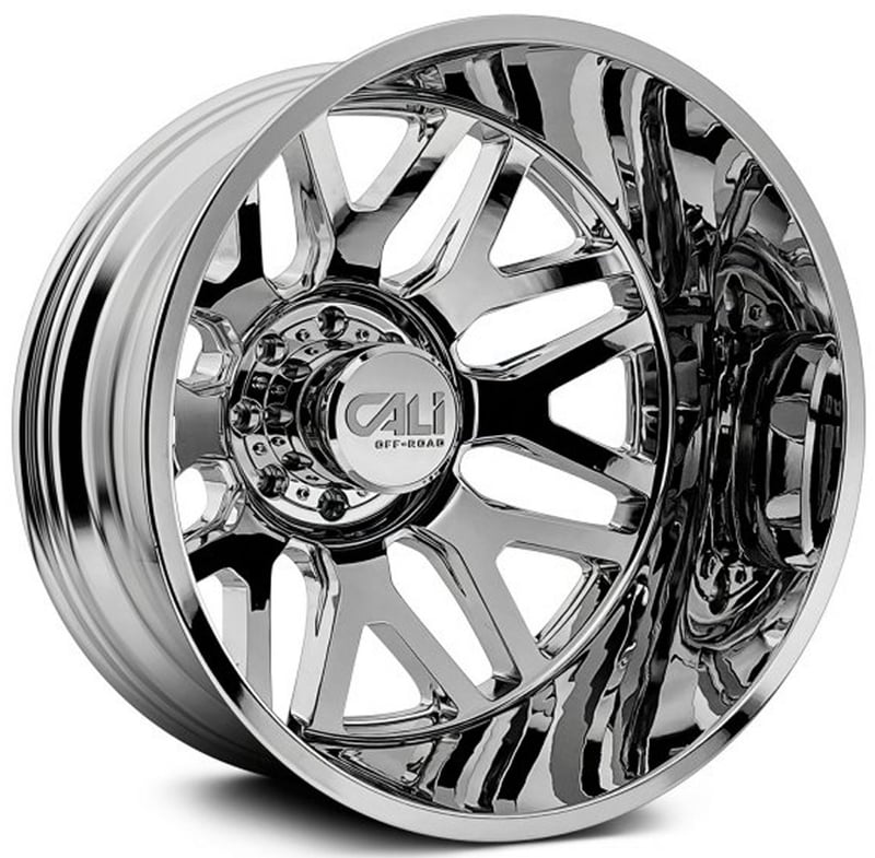 22x8.25 cali off-road invader dually rear 9115d chrome 8x6.5/165 -192mm 121.3 c.b.