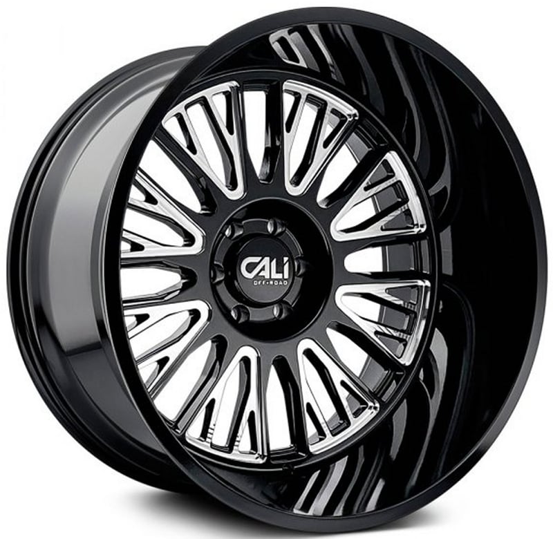 Cali Off-Road Vertex 9116 Gloss Black Milled