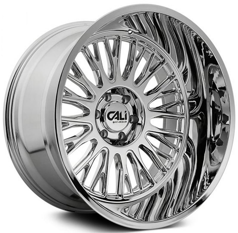 24x14 cali off-road vertex 9116 chrome 6x135 -76mm (* may require trimming)