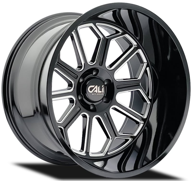 Cali Off-Road Auburn 9117 Gloss Black Milled Wheels | Element Wheels