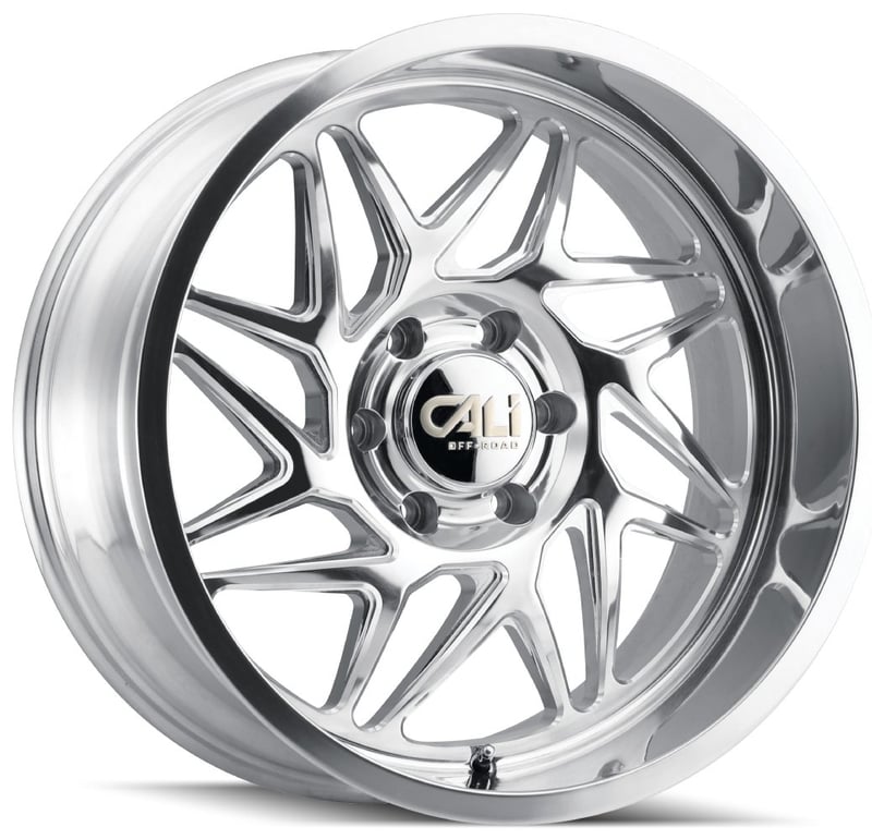 Cali Off-Road Gemini 9112P Polished w/ Milled Spokes