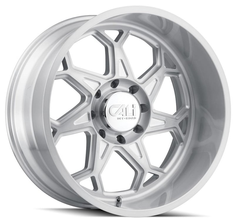 (clearance - no returns) 20x9 cali off-road sevenfold 9111bgc brushed & clear coated 8x6.5/165 0mm