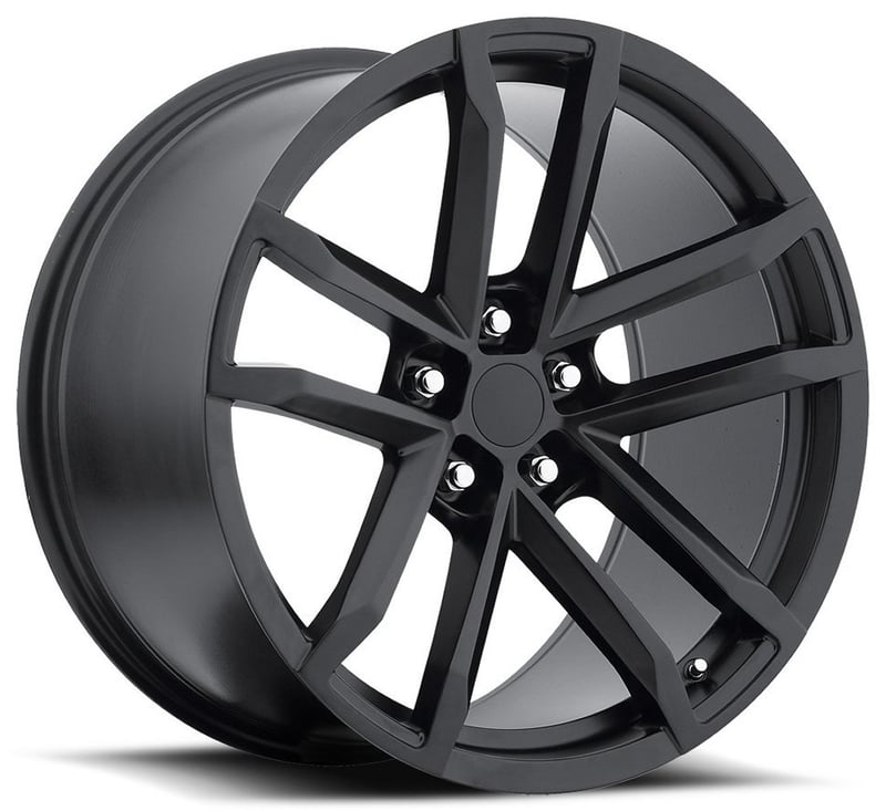20x9 camaro zl1 replica wheel satin black fr41 5x120 27mm
