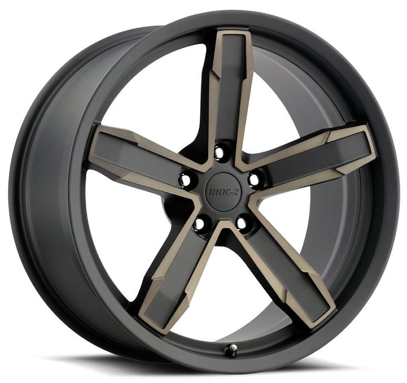 20x11 camaro iroc-z replica wheel satin black machined face w/ bronze clear coat z10 5x120 43mm