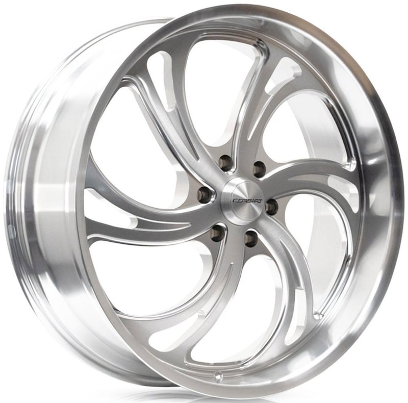 24x9 corsart argon 6 r501 brushed milled diamond cut lip (right) 6x135 24mm