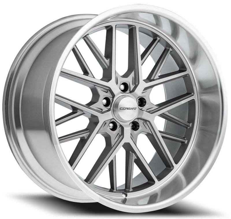 22x10.5 corsart kingpin 5 r502 gloss brushed diamond cut lip 5x5.5/139.7 0mm