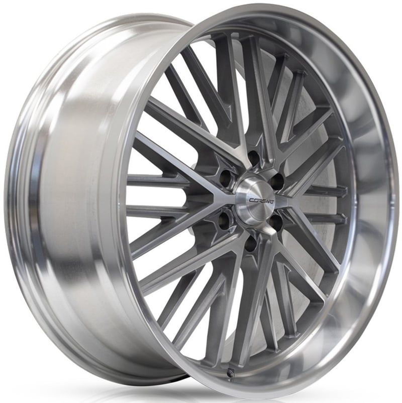 24x10 corsart kingpin 6 r507 gloss brushed diamond cut lip 6x5.5/139.7 25mm