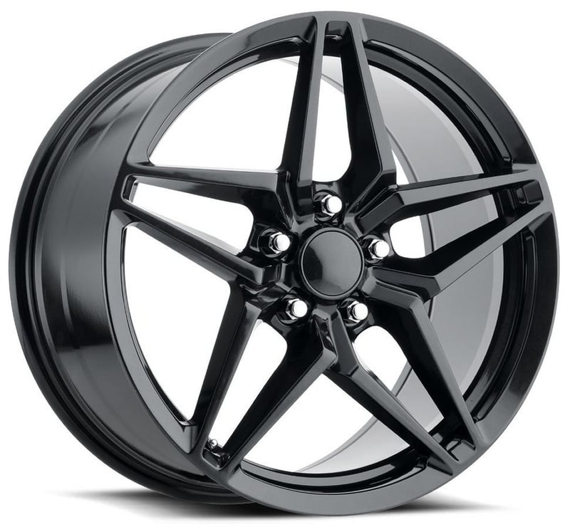 19x10 corvette c7 zr1 replica wheel carbon black fr29 5x4.75/120.7 40mm