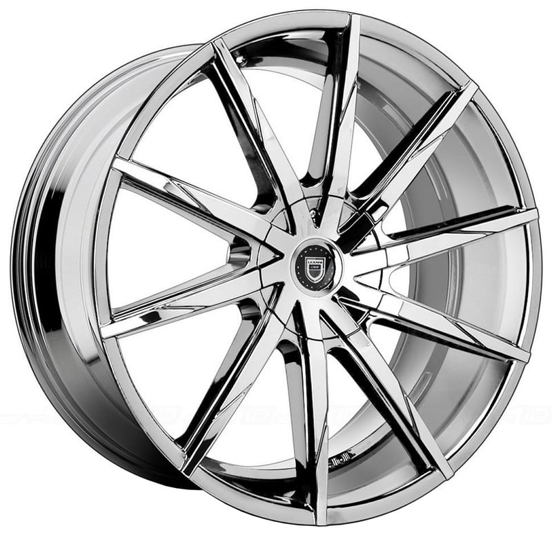 24x10 lexani css-15 all chrome w/ covered cap (custom)