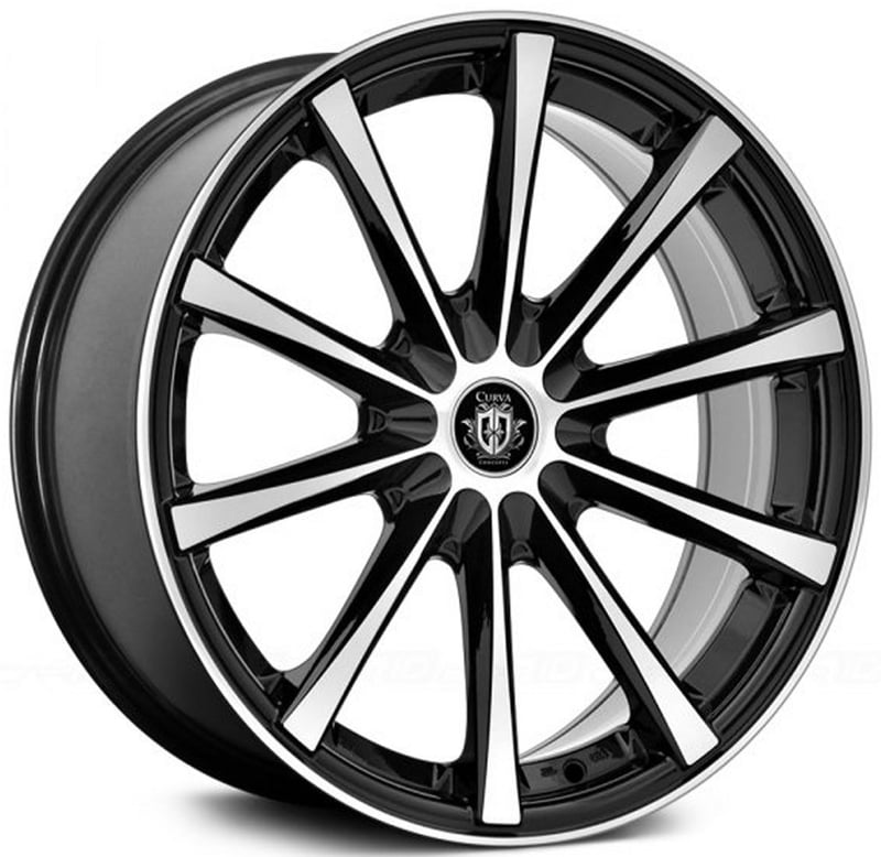 18x8.5 curva concepts c10n gloss black machined 5x4.5/114.3 35mm