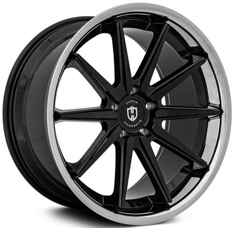Curva Concepts C24 Gloss Black w/ Stainless Steel Chrome Lip
