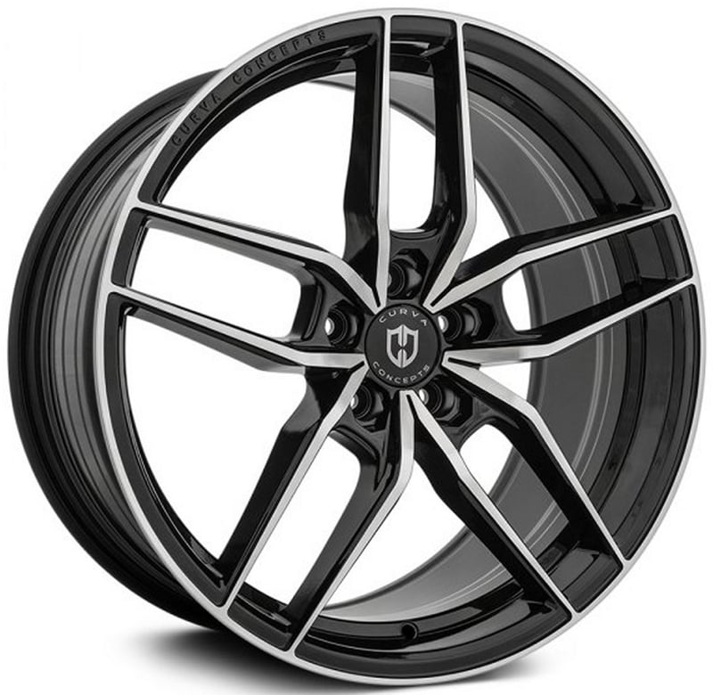 20x10 curva concepts cff25 gloss black machined (flow forged) (custom)