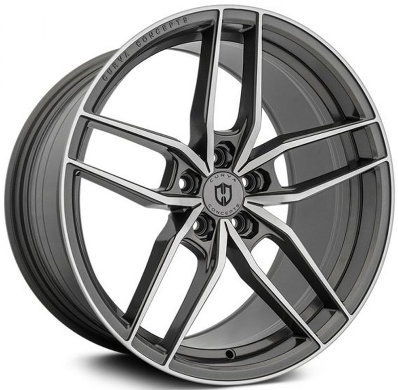 20x8.5 curva concepts cff25 gunmetal machined (flow forged) (custom)
