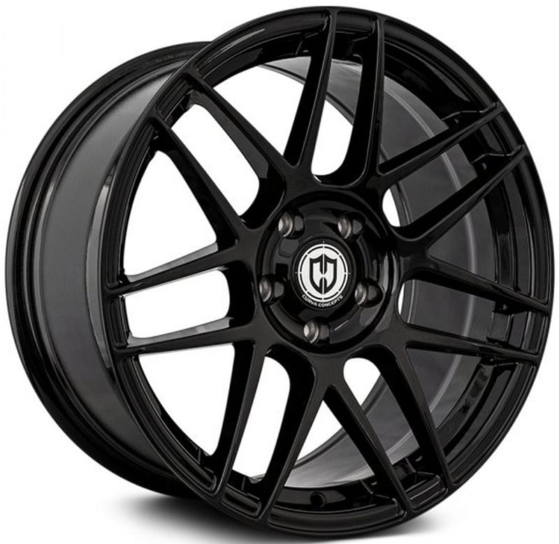 20x10 curva concepts cff300 gloss black (flow forged) 5x112 32mm