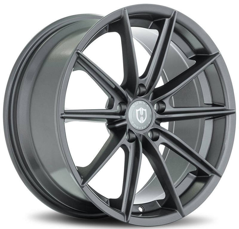 20x10 curva concepts cff46 gun metal (flow forged) 5x4.5/114.3 35mm