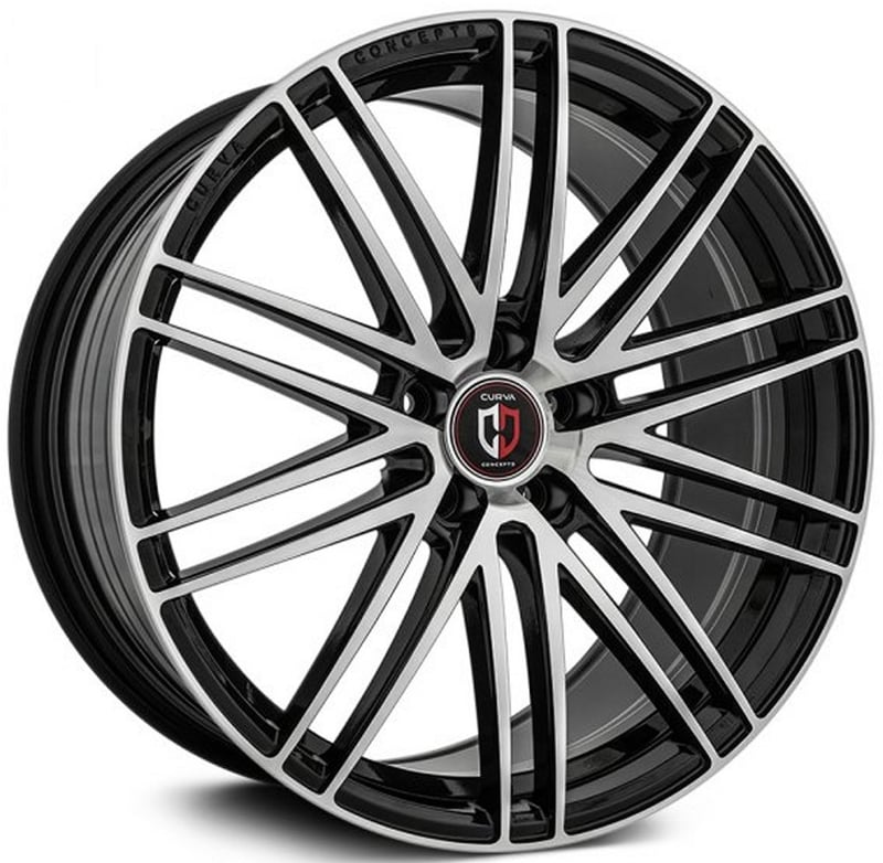 20x9 curva concepts cff50 gloss black machined (flow forged) (custom)