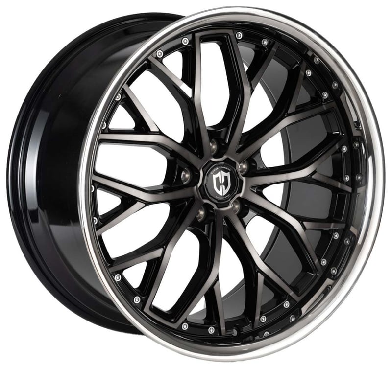 Curva Concepts CFF76 Gloss Black Machined w/ Dark Tint & Stainless Lip