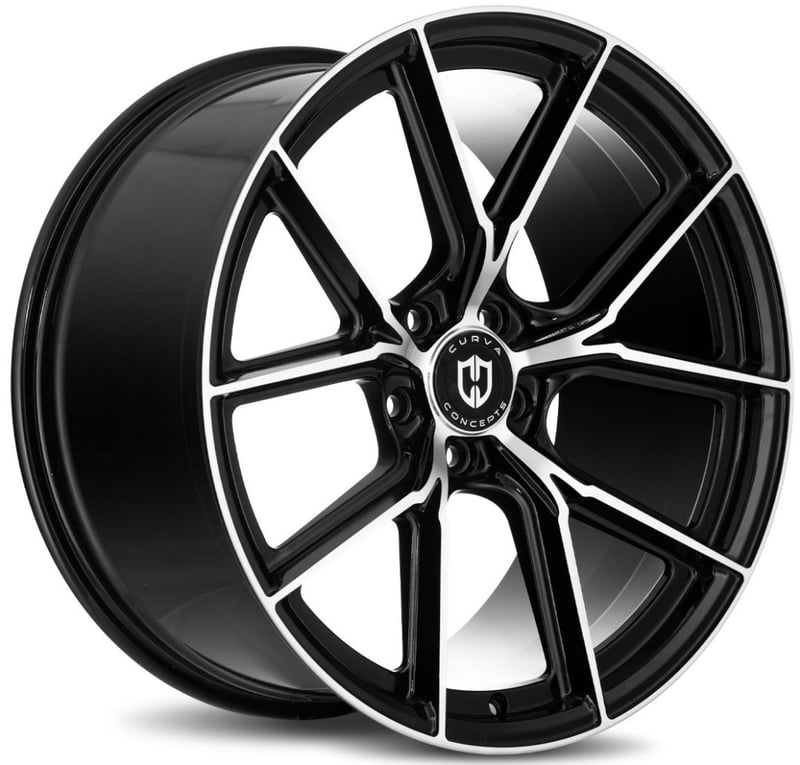 20x10 curva concepts cff70 gloss black machined (flow forged) 5x4.5/114.3 38mm