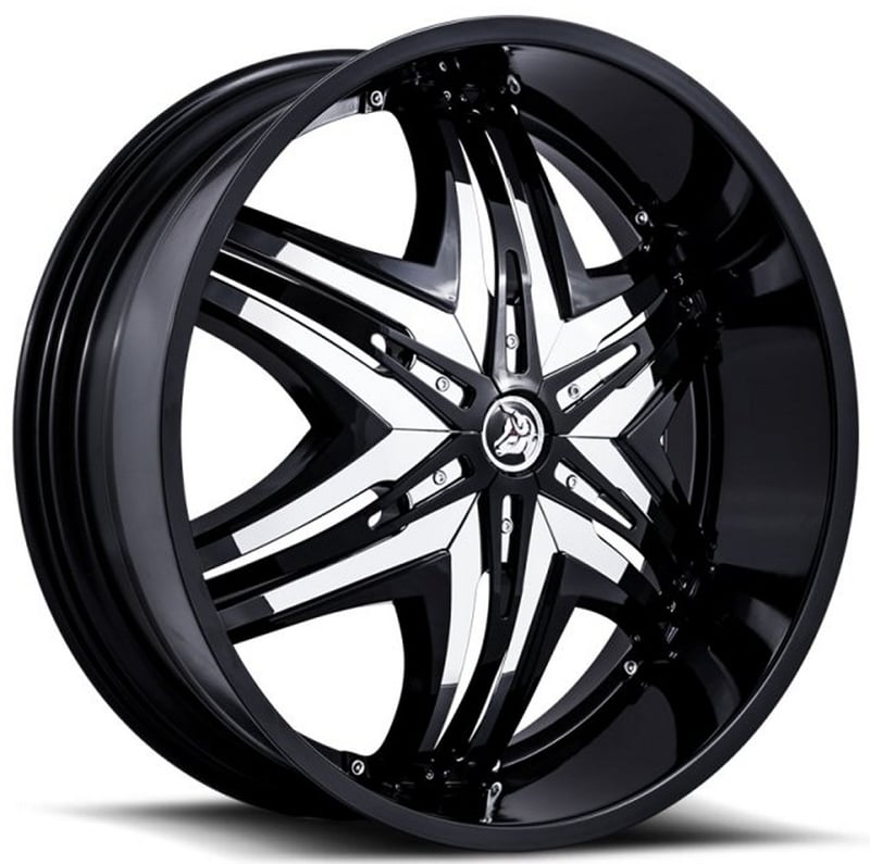 30x10 diablo elite black w/ chrome inserts (custom)