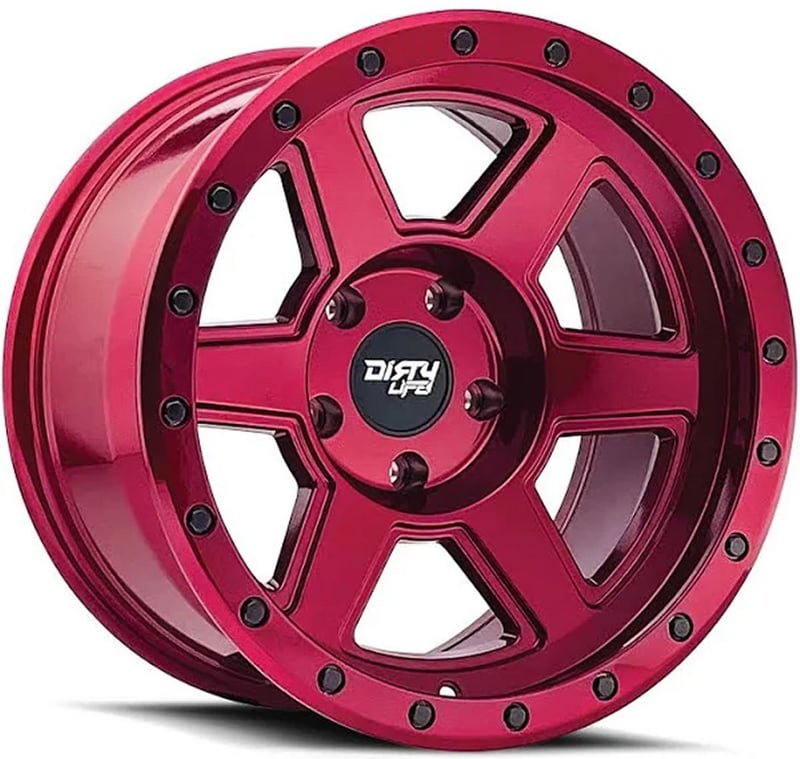 (clearance - no returns) 20x10 dirty life 9315 compound crimson candy red 6x135 -25mm