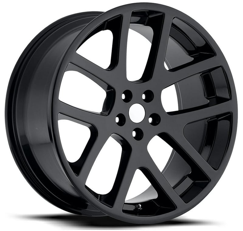 20x9 dodge lx viper replica wheel gloss black fr64 5x115 18mm