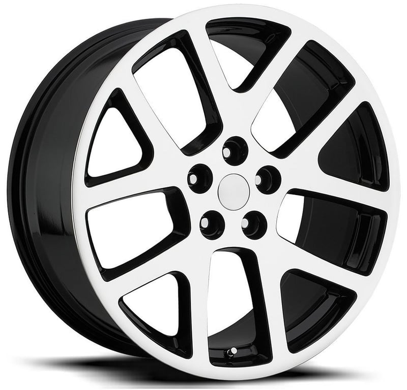 Factory Reproductions Replica Dodge LX Viper Replica Wheel Gloss Black Machined Face