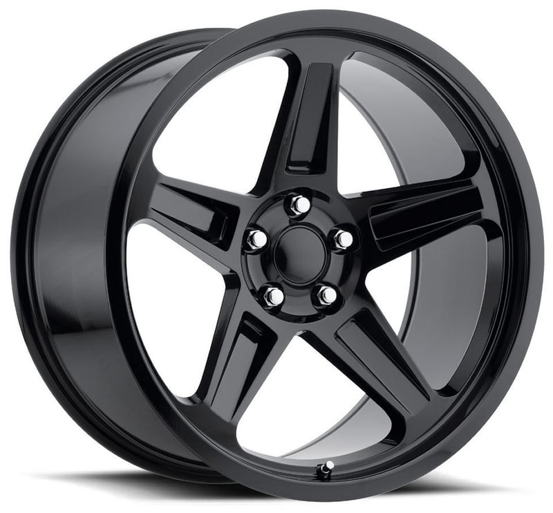20x9.5 dodge demon replica wheel gloss black fr73 5x115 12mm