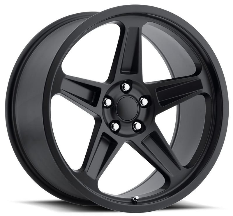 20x9.5 dodge demon replica wheel satin black fr73 5x115 12mm