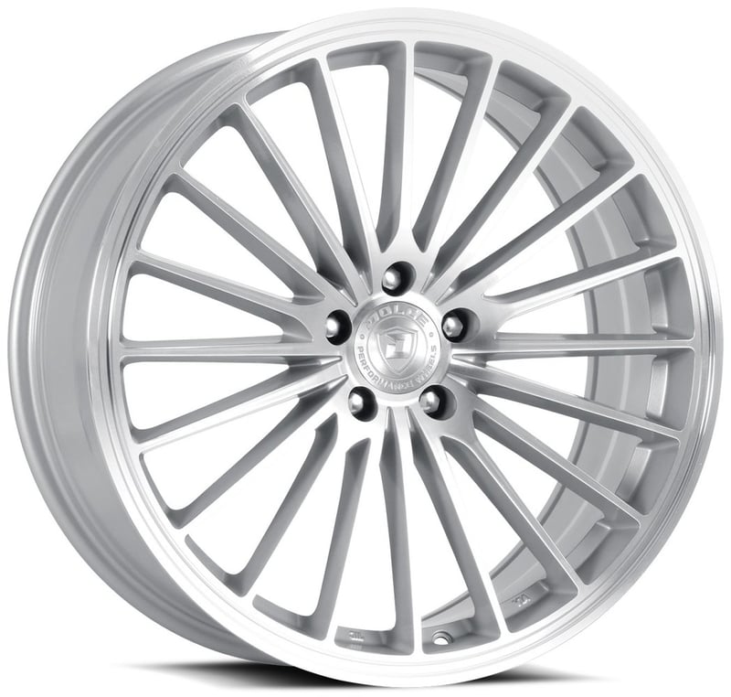 19x8.5 dolce performance ghost gloss silver machined 5x120 28mm