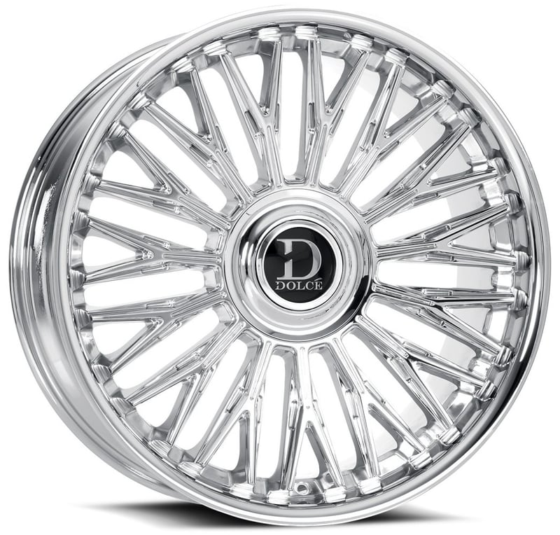 22x9 dolce luxury lusso chrome 5x112 5x115 15mm