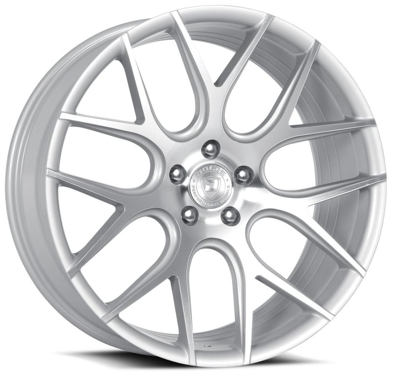 19x9.5 dolce performance monza gloss silver machined 5x4.5/114.3 40mm