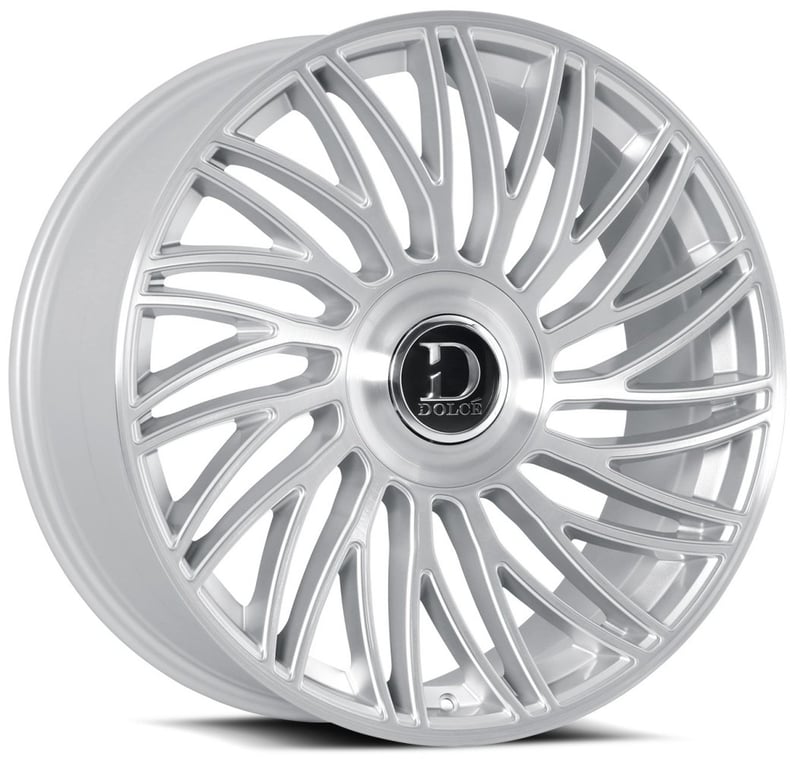 24x10 dolce luxury sesto gloss silver brushed 6x135 6x5.5/139.7 25mm