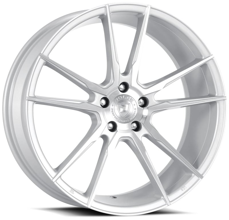 19x8.5 dolce performance vain gloss silver machined 5x112 28mm
