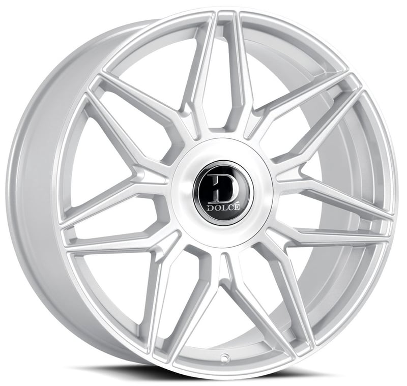 24x10 dolce luxury verona gloss silver brushed 35mm (custom)
